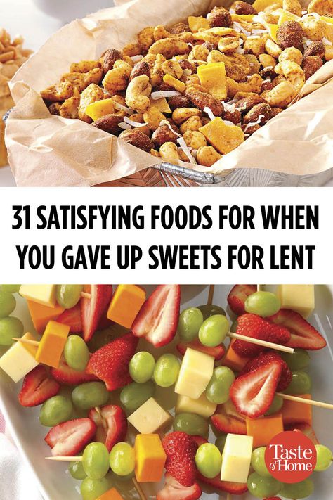 Lent Appetizers, Lent Snacks, Alternatives To Sweets, Healthy Lent Meals, Healthy Alternatives To Sweets, Lent Recipes Catholic, Meals For Lent, Lenten Desserts, Lent Meals