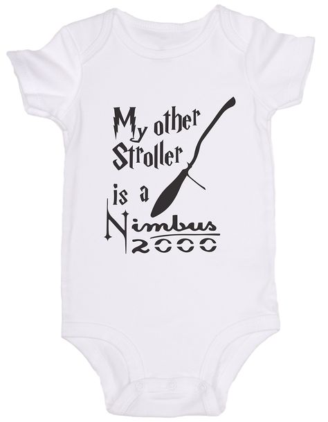 Harry Potter Onsies, Cricut Onsies, Onesie Designs, Harry Potter Onesie, Nimbus 2000, Harry Potter Baby Shower, Cute Harry Potter, Bless The Child, Harry Potter Baby