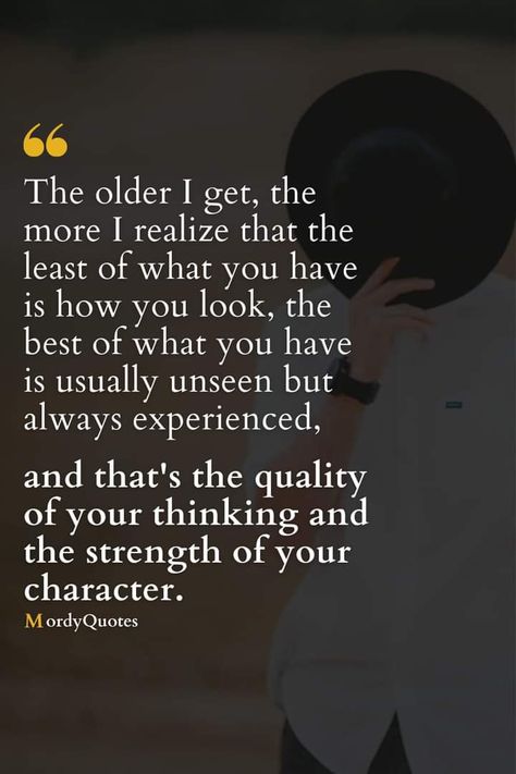 The Older You Get The More You Realize Quotes, As I Get Older I Realize Quotes, The Older I Get The More I Realize, Older Quotes, Getting Older Quotes, Realization Quotes, Maturity Quotes, Simple Life Quotes, Inspiring Thoughts