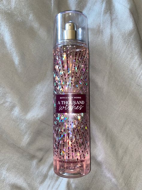 A Thousand Wishes Aesthetic, Thousand Wishes Perfume, A Thousand Wishes Bath And Body Works Aesthetic, Bath And Body Works Perfume Aesthetic, A Thousand Wishes Bath And Body Works, Bath And Body Works Aesthetic Store, Bath Body Works A Thousand Wishes, Beauty Works, Skin Care Packaging