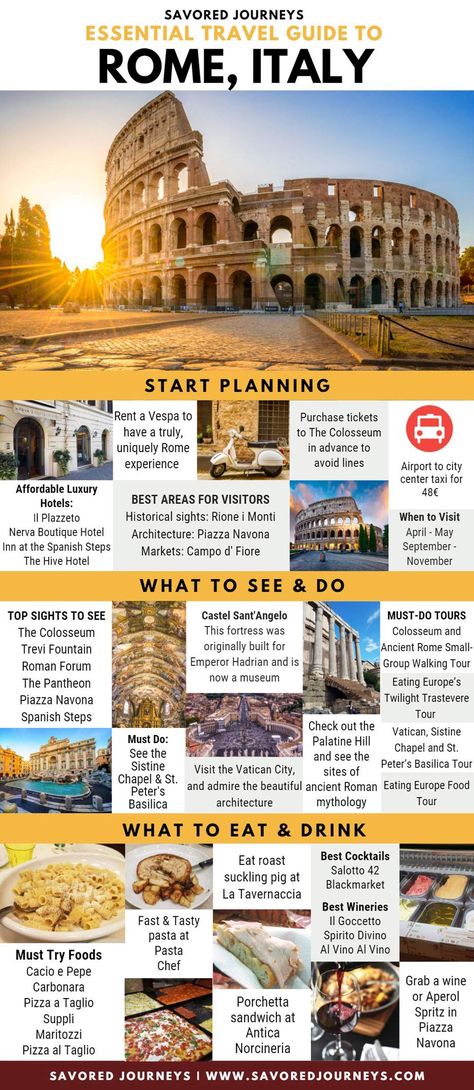 Places To Visit In Rome, Vacations For Couples, Rome Vacation, Italy Trip Planning, Dubrovnik Old Town, Things To Do In Rome, Rome Itinerary, Rome Travel Guide, Italy Honeymoon