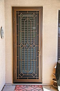 Trilogy Style Door - First Impression Ironworks Home Grill Design, Iron Window Grill, Pintu Interior, Modern Window Grill, Home Window Grill Design, Window Grill Design Modern, Door Grill, Grill Gate, Grill Gate Design