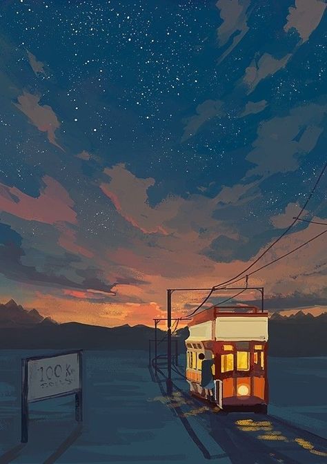 Art Studio Ghibli, Illustration Landscape, L Wallpaper, Stars In The Sky, Blond Amsterdam, Japon Illustration, Studio Ghibli Art, Ghibli Art, Arte Inspo