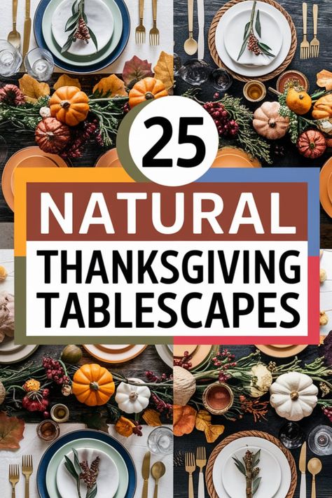 🌿 Bring the outdoors in with natural Thanksgiving tablescapes! 🍁 Use organic elements like wood slices, pinecones, leaves, and branches in your table decor. 🦃 Create a rustic and earthy atmosphere that celebrates nature's bounty. 🌾 Enjoy a grounded and authentic holiday with these natural table decoration ideas! Natural Table Scape, Natural Thanksgiving Centerpieces, Thanksgiving Tables Apes, Organic Thanksgiving Table Decor, Natural Thanksgiving Tablescapes, Natural Thanksgiving Decor, Natural Tablescape, Natural Thanksgiving Table, Outdoor Thanksgiving Table