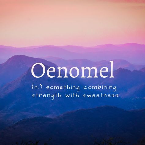 Oenomel: (n.) something combining strength with sweetness Unique Words Definitions, Words That Describe Feelings, Japanese Quotes, Uncommon Words, One Word Quotes, Interesting English Words, Weird Words, Unusual Words, Big Words