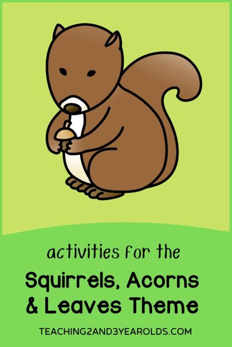 Squirrel And Acorn Crafts Preschool, Fall Animals Preschool Crafts, Acorn Crafts Preschool, Fall Sensory Bin, Grandma Camp, Fall Activities For Toddlers, Preschool Crafts Fall, Toddler Lessons, Apple Preschool