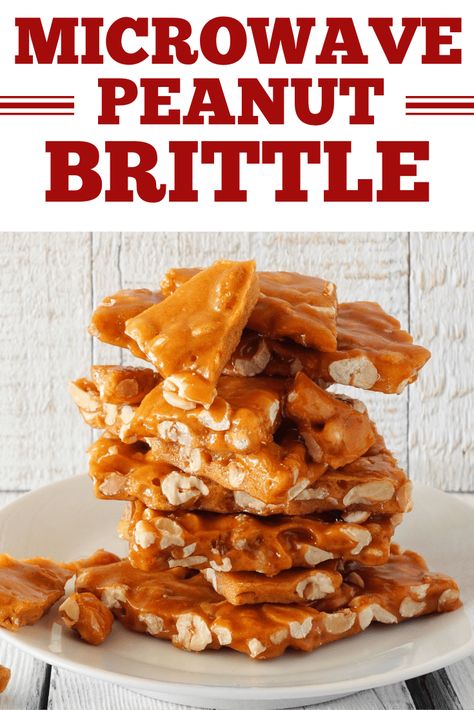 This Microwave Peanut Brittle recipe is quick, easy and more than just a little addicting. Perfect for family get-togethers, gifting, and snacking. Microwave Candy, Homemade Peanut Brittle, Microwave Peanut Brittle, Nut Brittle, Live Well Bake Often, Peanut Brittle Recipe, Raw Peanuts, Brittle Recipes, Recipes With Few Ingredients