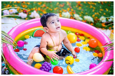 Holi Photoshoot Ideas For Kids, Birthday Stills, Baby Fashion Girl Newborn, 8th Month, Monthly Photoshoot, Baby Bath Gift, Baby Photography Backdrop, Baby Birthday Photoshoot, Baby Bouquet