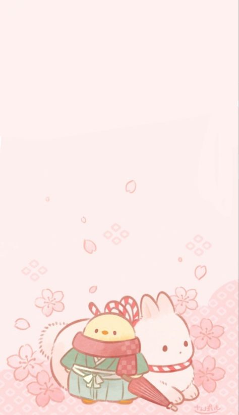 Creds to @mofupiyo_sanpoimo on insta Kawaii Illustration, Cute Wallpaper, Phone Icon, Kawaii Wallpaper, Cute Wallpaper Backgrounds, Wallpaper Backgrounds, Cute Wallpapers, Phone Wallpaper, Twitter