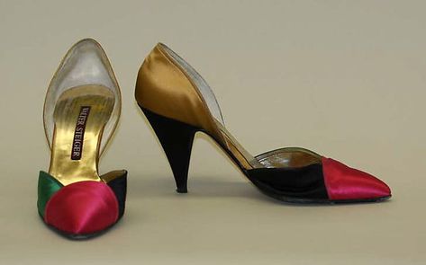 80s Heels, 1980s Shoes, Most Expensive Shoes, Latest Ladies Shoes, Cone Heels, Walter Steiger, 80s Shoes, Historical Shoes, Expensive Shoes