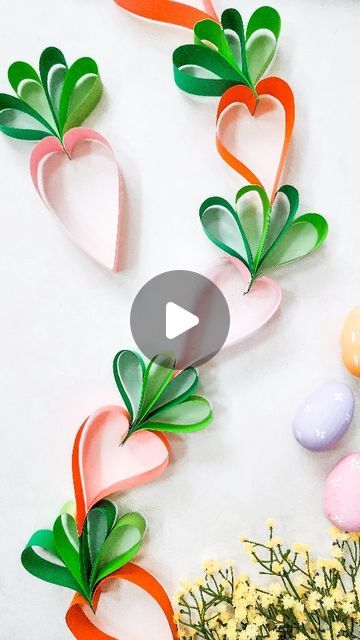 Melody Peralta | DIY + Motherhood + Holiday Inspo on Instagram: "Paper Heart Garland: Spring Edition 🥕🐰

Comment CARROT for the full How-To! 

I missed out on making the paper heart garland for Valentine's, so I made a Spring / Easter version instead!

It literally took me only 10 minutes, and it came out soo cute!! Perfect DIY Spring decor project that I'll probably be using all over my home this coming season!

.
.
#springhomedecor #hgtvhandmade #bhgstylemaker
#springdiy #eastercrafts #eastercraftsforkids #diyeaster #springcrafts #springcraft #easterdecorideas #easterideas 

Easter diy decor, Spring home decorating, Easter crafts for kids, carrot craft, paper garland, Easter crafts, Easter DIY, Spring home decorations" Easter Garland Diy, Easter Diy Decor, Carrot Garland, Diy Spring Decor, Carrot Craft, Paper Heart Garland, Classroom Doors, Fun Easter Crafts, Sharpie Crafts