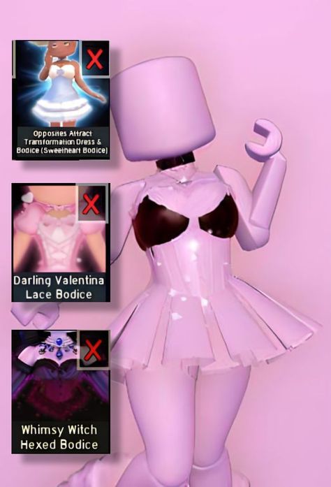 How To Make A Crop Top In Royale High, Cheap Corset Combos Royale High, Royal High Corset Hacks, Royale High Crop Top Hack, Royals High Corset Combos, Rh Corset Combos Y2k, Rh Corset Hacks, Rh Hat Combos, Royale High Outfit Hacks Corset