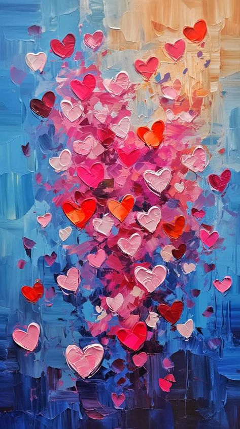 Heart Art Painting, The Best Wallpapers, Best Wallpapers, Inner Growth, Abstract Art Diy, Art Painting Gallery, Beautiful Heart, Heart Art, Texture Art