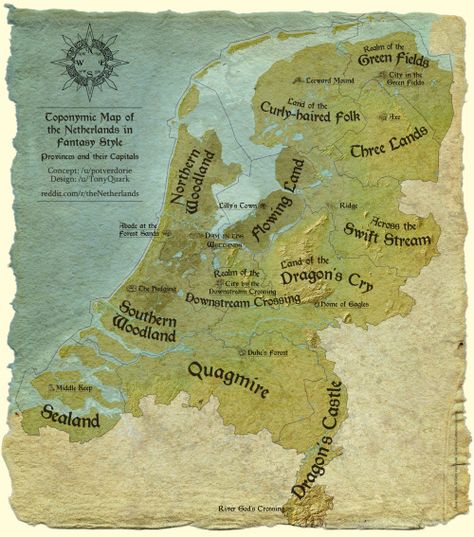 - Toponymic map of the Netherlands in Fantasy style created by... Fantasy Country Map, Fantasy Country, Fantasy Style, Country Maps, Architectural Drawing, Architecture Drawing, The Netherlands, Netherlands, Fairy Tales