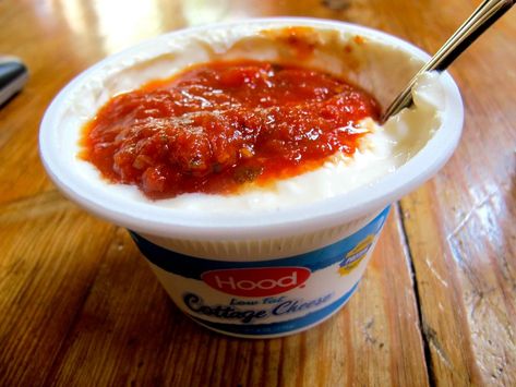 Cottage cheese and salsa Recipe and Nutrition - Eat This Much Chunky Salsa, Salsa Recipe, The Cottage, Vegetarian Cheese, Flavorful Recipes, Light Recipes, Cottage Cheese, Gluten Free Vegetarian, Keto Recipes