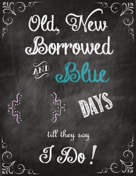 Free printable diy chalkboard. Wedding Countdown Ideas Bridesmaids, Wedding Countdown Ideas, Bridal Shower Chalkboard, Countdown Ideas, Chalkboard Diy, Wedding Countdown, Diy Chalkboard, So Busy, Sister Wedding