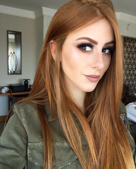 77.3k Likes, 326 Comments - Mari Maria 🦄 (@marimariamakeup) on Instagram: “🎃🍊” Light Copper Hair, Super Hair, Pinterest Hair, Brown Blonde Hair, Auburn Hair, Light Hair, Hair Envy, Grunge Hair, Ginger Hair