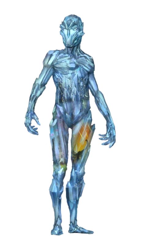 Starfinder - Time or Crystal Elemental - Pathfinder 2E PFRPG DND D&D 3.5 5E 5th ed d20 fantasy Crystal Person Concept Art, Crystal Monster Art, Rock Humanoid, Crystal Humanoid, Elemental Dnd, Dnd Crystal, Crystal Golem, Crystal Elemental, Crystal Creature