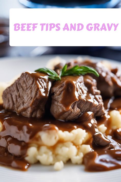 [object Object] Easy Beef Tips And Gravy, Beef Tips And Gravy Recipe, Tender Beef Tips, Crock Pot Beef Tips, Beef Stroganoff Crockpot, Beef Tips And Gravy, Hearty Beef Stew, Potted Beef, Beef Tips