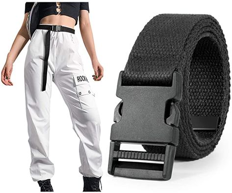 Cargo Belt, Hiking Belt, Low Waisted Pants, Outfit Korean, Belt For Women, Belted Pants, Casual Belt, Fashion Wishlist, Hip Hop Streetwear