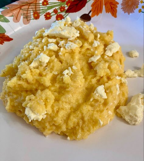 Mamaliga Recipe (Polenta). Mamaliga Recipe, Cheese Names, Peasant Food, Sheep Cheese, Corn Meal, Deli Meats, Gruyere Cheese, Short Ribs, Melted Cheese