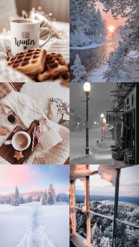 January Collage Wallpaper, Wallpapers Christmas, Winter Art Projects, Girly Wallpapers, Xmas Wallpaper, Christmas Wallpaper Backgrounds, Christmas Phone Wallpaper, Cute Christmas Wallpaper, Winter Background