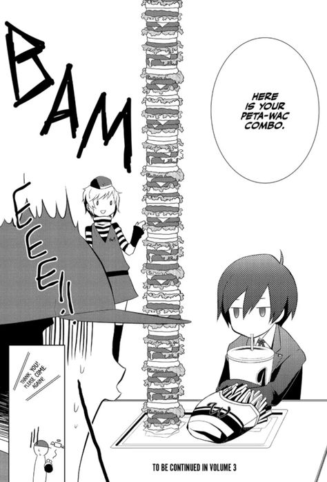 minato and junpei eating together at the arcade from the persona 3 manga: end of volume 2 chapter 8 Persona 3 Junpei, Persona 3 Manga, Persona 4 Manga, Persona Icons, 13 Sentinels, Minato Arisato, Diablo Anime, Makoto Yuki, Persona 2