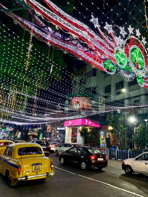 Christmas In Kolkata, Park Street Kolkata Christmas, Park Street Kolkata, Kolkata Aesthetic, Kolkata Street, Park Street, Christmas Photography, 2025 Vision, Kolkata