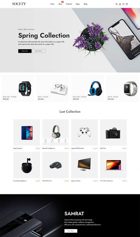 Electronics Store Shopify Theme Shopify Product Page, Free Shopify Themes, Shopify Theme Templates Free, Retro Shopify Theme, Shopify Templates Ecommerce Websites, Shopify Theme, Theme Design, Design Template, Electronics