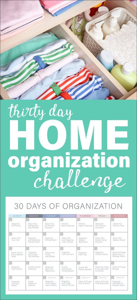 Organization Calendar, Organization Refrigerator, Organization Challenge, Life Hacks Organization, Organization Garage, Supply Organization, Organizing Challenges, Holiday Organization, Declutter Challenge