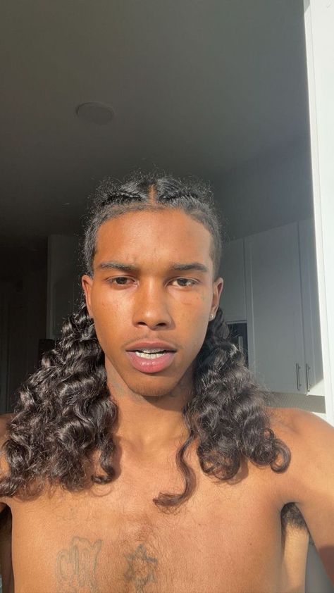 Braid Out Natural Hair, Mens Twists Hairstyles, Boys Colored Hair, Hair Like Wool, Warm Brown Hair, Light Skin Men, Black Men Hairstyles, Boys With Curly Hair, Dread Hairstyles