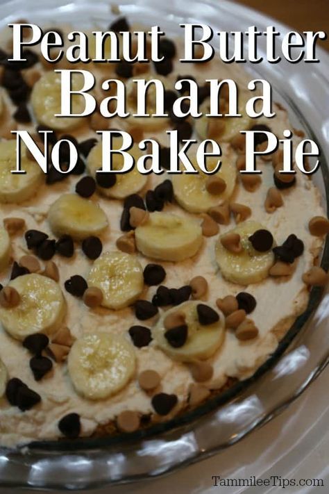 Chocolate Peanut Butter Banana Pie, Banana Peanut Butter Pie, Peanut Butter Banana Pie, Banana Pudding Pie Recipe, Peanut Butter Banana Pudding, Banana Pie Recipe, Chocolate Peanut Butter No Bake, Banana Pudding Pie, Banana Desserts