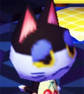 Animal Crossing Game, A Cat, Animal Crossing, Blue