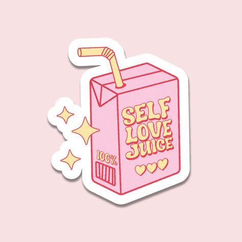 "Self Love Juice Pink Vinyl Sticker/Decal - Pour Some Self-Love Magic Into Your Life! Introducing our adorable Self Love Juice Vinyl Sticker, a delightful reminder to prioritise self-care and embrace the magic of self-love. This charming sticker features a cute design with the words \"Self Love Juice,\" capturing the essence of nourishing your inner self and radiating positivity. This adorable sticker makes a perfect gift for those seeking a little dose of self-love, positivity, or anyone who appreciates cute and uplifting affirmations. It's an ideal addition to personal accessories, self-care items, or any space that needs a touch of self-love magic. Our stickers are made from high-quality vinyl with an added glossy laminate for extra protection.  Simply peel off the backing and apply to Juice Sticker, Pink Vinyl, Self Love, Juice, Vinyl Sticker, Vinyl, Health, Water, Pink