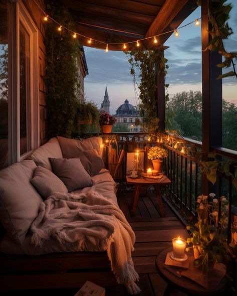 Minimalist Cozy Decor, Balcony Corner Seating, Minimalist Porch Ideas, Corner Balcony Ideas, Cosy Balcony Ideas, Cute Balcony Ideas, Cozy Balcony Ideas Apartments, Upstairs Balcony Ideas, Small Terrace Ideas