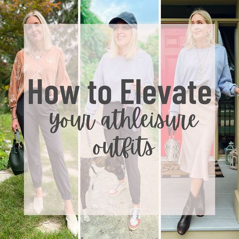 Athleisure has gone from being a trend to a lifestyle. Here are styling tips and three ways to wear your athleisure outfits. Dressy Athleisure Outfits Summer, Dress Up Activewear, Upscale Athleisure Outfits, Athleisure Outfits Work, Athleisure Dress Outfit, Summer Athleisure Outfits 2024, Elevated Athleisure Outfits, Professional Athleisure Outfits, Classy Athleisure Outfits