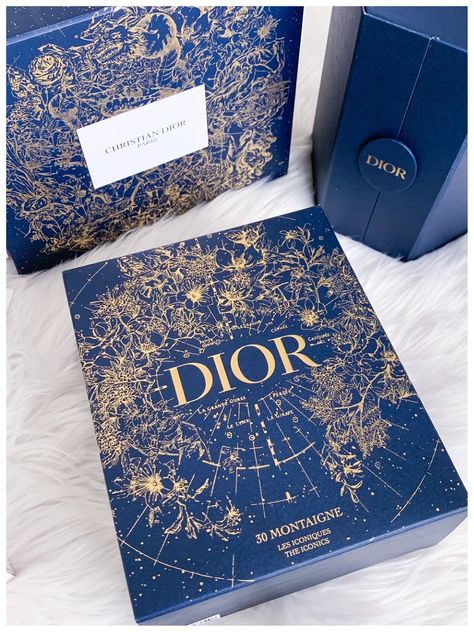 Dior Mini Advent Calendar 2022 Diptyque Advent Calendar, Branded Christmas Gifts, Dior Packaging Design, Dior Packaging Boxes, Christmas Box Design Packaging, Dior Constellation, Dior Advent Calendar, Dior Branding, Dior Packaging