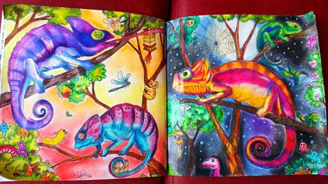 Animorphia by Laura Araya. Kerry Rosanes, Kirby Rosanes, Animorphia Coloring Book, Animorphia Coloring, Gel Pens Coloring, Kerby Rosanes, Colored Pencil Tutorial, Coloring Inspiration, Colored Pencil Techniques