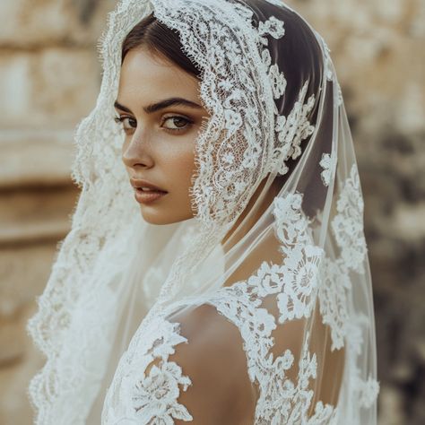 Mantilla Wedding Veil, Updo Bride, Veil Updo, Mantilla Veil Wedding, Bride Updo, Mantilla Veil, Veil Wedding, Cathedral Veil, Wedding Veil