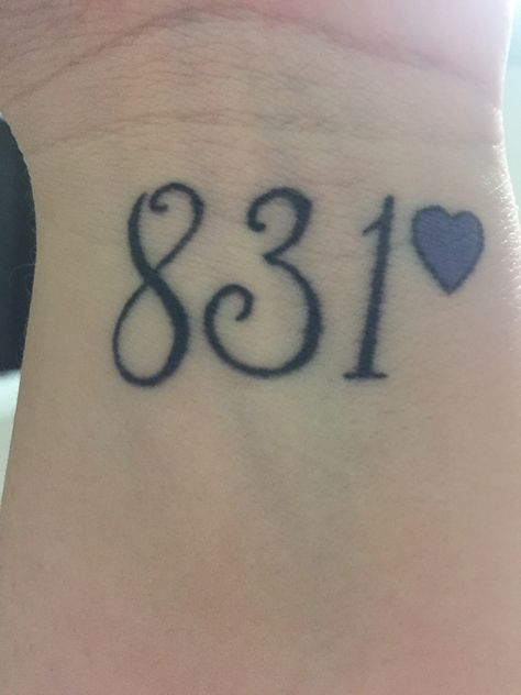 8 letters 3 words 1 meaning I Love You 💜 831 Tattoo, 831 Meaning, 3 Words 8 Letters, Number Angel, Angel Number Meaning, Omerta Tattoo, Angel Number Meanings, Angel Number, Tattoos With Meaning