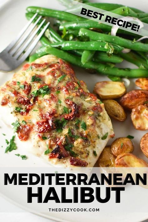 Mediterranean Halibut, Best Halibut Recipes, Halibut Recipes Healthy, Seafood Delight, Migraine Diet, Sea Foods, Mediterranean Diet Recipes Dinners, Halibut Recipes, Seafood Diet