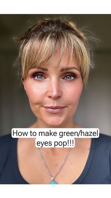 Mel~ 𝐻𝒶𝒾𝓇𝓈𝓉𝓎𝓁𝑒𝓈 & 𝑀𝒶𝓀𝑒𝓊𝓅 on Instagram: "How to make green/hazel eyes pop✨. Biggest tip:  look at the color wheel.  The colors that are across one another, are the complimentary colors for one another.  For example, if you look across from blue, you’ll see orange.  Therefore, colors in the orange category will really make blue eyes pop.   Comment “green eyes” for the products I used in this tutorial.  ⭐️FOLLOW ME for more makeup tips!!   #hairandmakeup #makeuptips #makeuptransformation #hairandmakeup #MomMakeUp #MakeUpTutorial #imakeup #makeupeyes #MakeUpEyeshadow #EyeshadowMakeup #EasyEyeMakeUp #MakeUp #SimpleMakeup #SimpleMakeUpLook #SimpleMakeUpLooks #MakeUpOverhaul #QuickMakeUp #MyMakeUp #eyemakeup #eyemakeupideas #eyemakeuplook #fallmakeup #fallmakeuplook #makeupgoals # Making Green Eyes Pop, Makeup For Hazel Green Eyes, How To Make Hazel Eyes Pop, How To Make Green Eyes Pop, Eyeshadow Colors For Green Eyes, Green Eye Makeup Looks, Eye Shadow For Green Eyes, Make Hazel Eyes Pop, Green Hazel Eyes