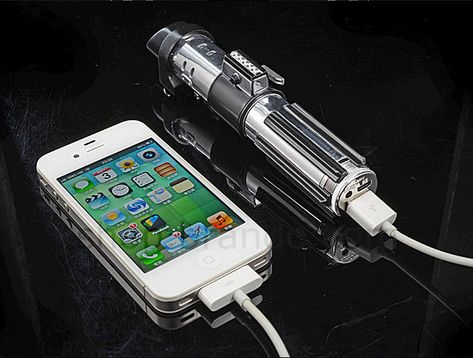 10 Top Star Wars Gadgets For The True Jedi pic 1 Vader Lightsaber, Darth Vader Lightsaber, Sabre Laser, Usb Gadgets, Portable Battery Charger, Star Wars Light Saber, Geek Life, Portable Battery, Windows Phone