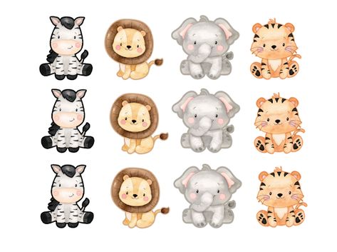 Safari baby pdf - Google Drive Safari Baby Png, Clipart Animals, Animal Cutouts, Safari Cakes, Baby Rosa, Edible Icing Sheets, Warm Chocolate, Jungle Baby, Jungle Baby Shower