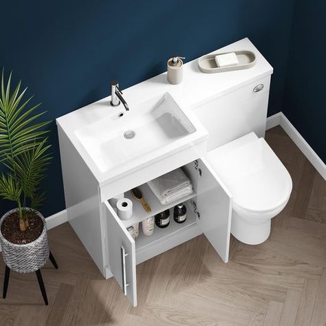 15+ Modern Toilet Sink Combo For Small Bathroom Space Comfortable Bathroom, Washroom Tiles, Toilet And Sink Unit, Bathroom Unit, Modular Bathrooms, Small Bathroom Interior, Toilet Sink, Sink Units, Shower Fittings