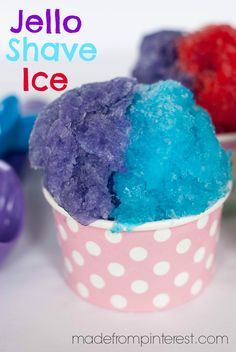 Jello Shave Ice - Capturing Joy with Kristen Duke Jello Shaved Ice, Shaved Ice Recipe, Snow Cones Recipes, Snow Cone Syrup, Icee Recipe, Shave Ice, Jello Recipes, Snow Cone, Italian Ice