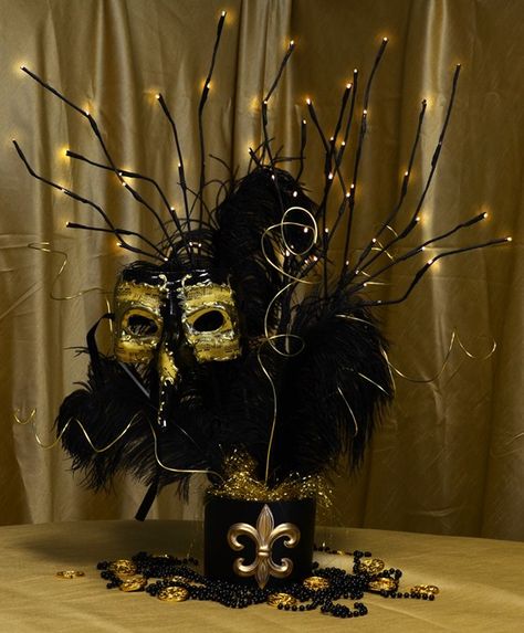 mardi gras party centerpieces | ... element to the centerpiece and add mood lighting to your table scape Black And Gold Masquerade Mask, Masquerade Centerpieces, Mascarade Party, Masquerade Decorations, Masquerade Party Decorations, Gold Masquerade Mask, Masquerade Prom, Mardi Gras Centerpieces, Masquerade Ball Party