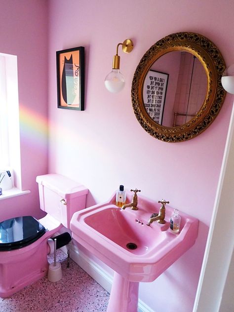 Coloured Bathroom, Burlington Bathroom, Colourful Bathroom, Bathroom Transformation, Suite Bathroom, Room Diffuser, Bathroom Suites, Downstairs Toilet, Bathroom Suite