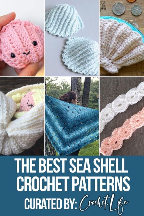 Too fun not to share, these 14 stunning sea shell crochet patterns look as delicate as their namesake but are easy crochet. Crochet Seashell Applique Pattern Free, Crochet Seashell Applique, Crochet Shell Blanket, Nautical Crochet, Crochet Shell Pattern, Shell Crochet, Crochet Sea Creatures, Tick Tack, Fillet Crochet Patterns