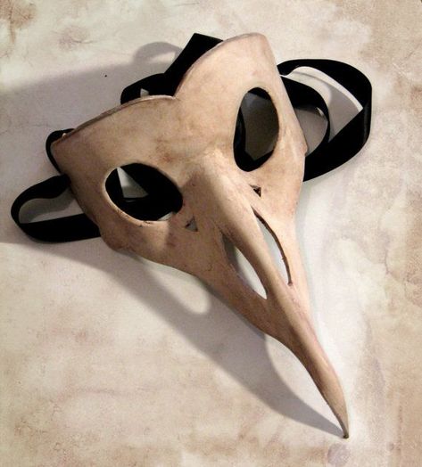 Daisy's Festival Mask (with sugar skull decorations) Bird Skull Mask, Crow Mask, Mascaras Halloween, Bird Masks, Mask Template, Leather Mask, Skull Mask, Cool Masks, Bird Skull